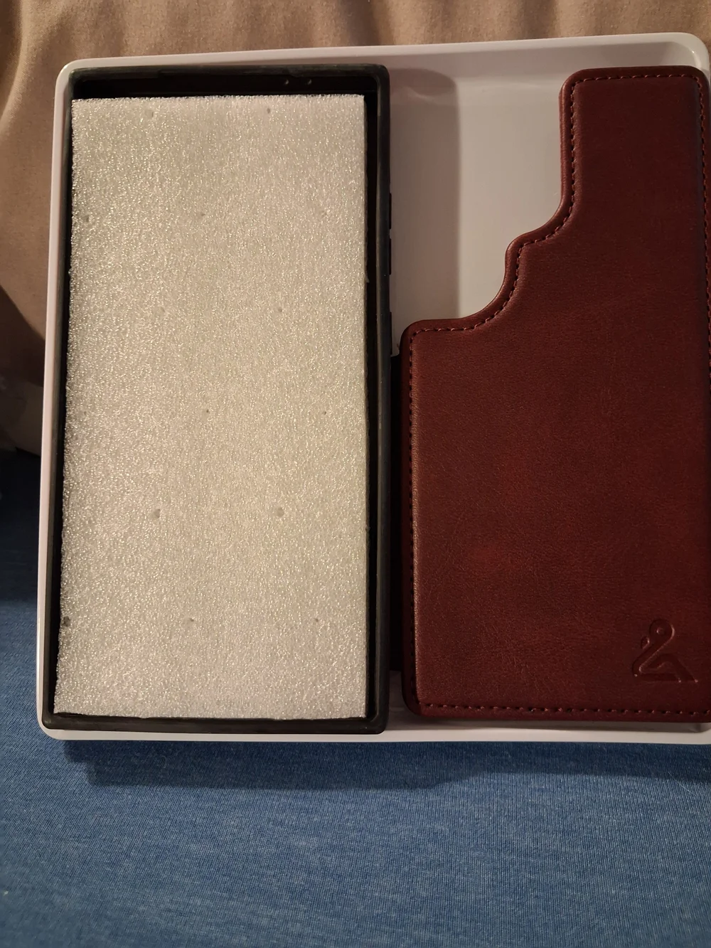 NEW OPEN BOX DJDUCK Samsung Galaxy S24 Ultra Wine Red Wallet Phone Case
